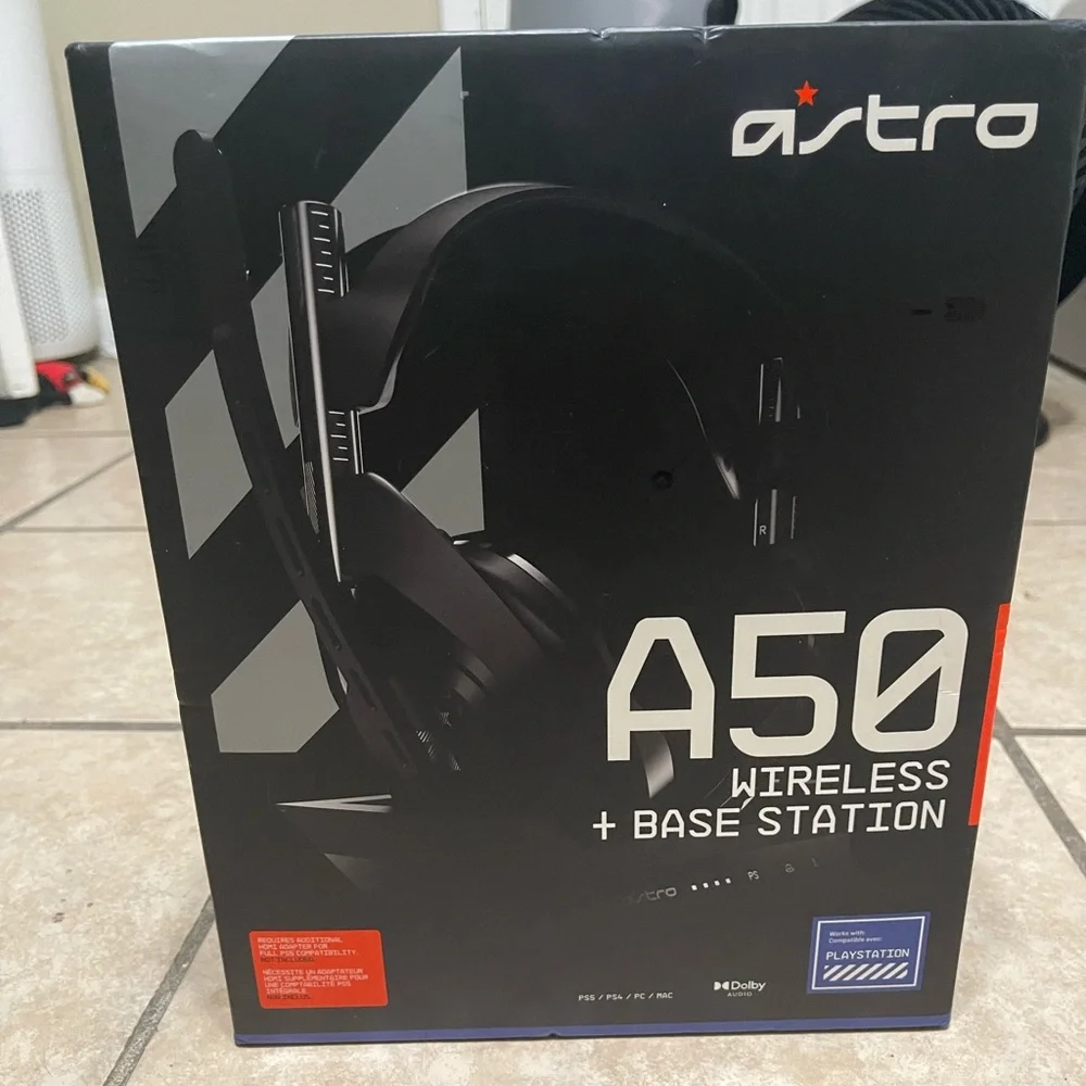 ASTRO Gaming A50 Wireless Headset + Base Station Gen 4 - Compatible With PS5